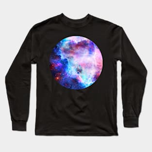 Galaxy Cosmos Space Astro Art Astrophotography Universe Stars Nebula Colorful Art Poster Long Sleeve T-Shirt